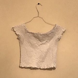 Off the shoulder crop top